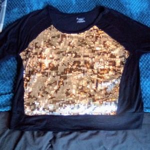 Lane Bryant sequins top